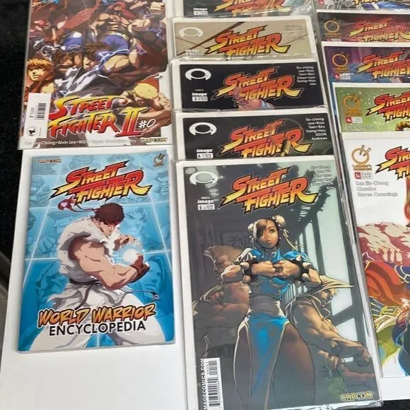 Lot of 17 Streetfighter/Streetfighter II Turbo & encyclopedia book comics ALL NM - Picture 2 of 12